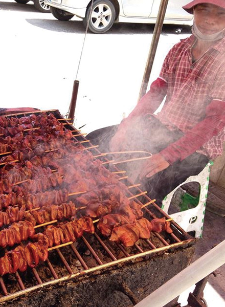 焼き鳥の屋台